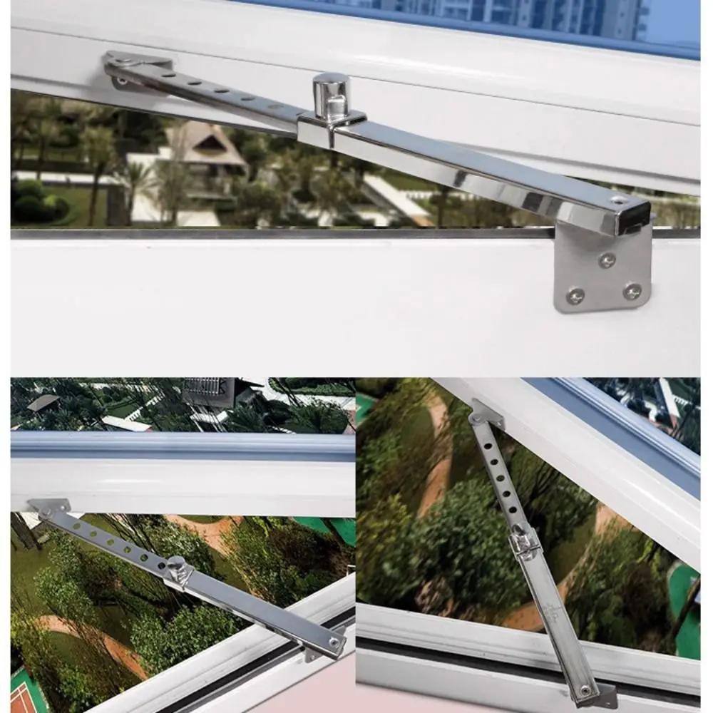 Stainless Steel Brace Stopper Windproof Window Limiter Children Safety Lock Window Support Angle Controller