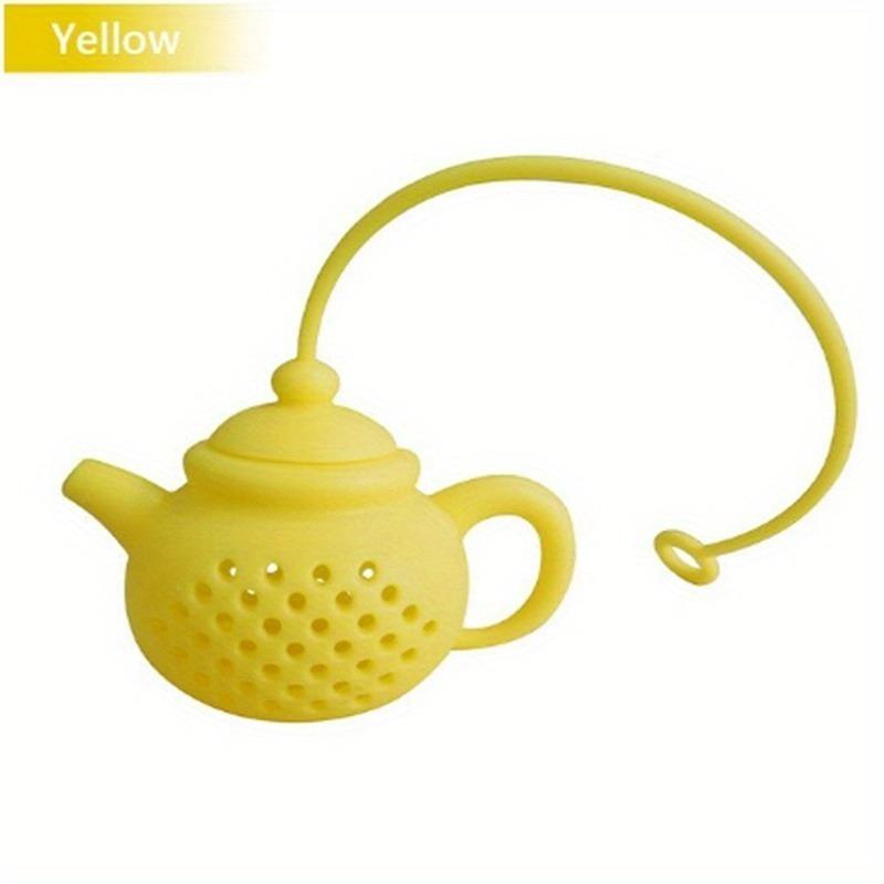 Creative Teapot Shaped Silicone Tea Infuser Tea Strainer with Handle Seasoning Tea Slices Diffuser Kitchen Gadget Tea Set