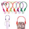 Short Wrist Strap Braided Rope Pendant with Hanging Ring Accessory Wear-Resistant Lightweight Lanyard Portable Water Bottles Mobile Phones
