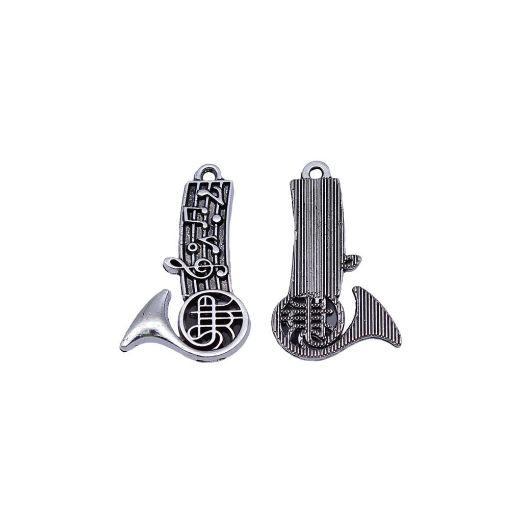 Musical Charms Multi Color Alloy Guitar Pendants For Music Themed Jewelry Making