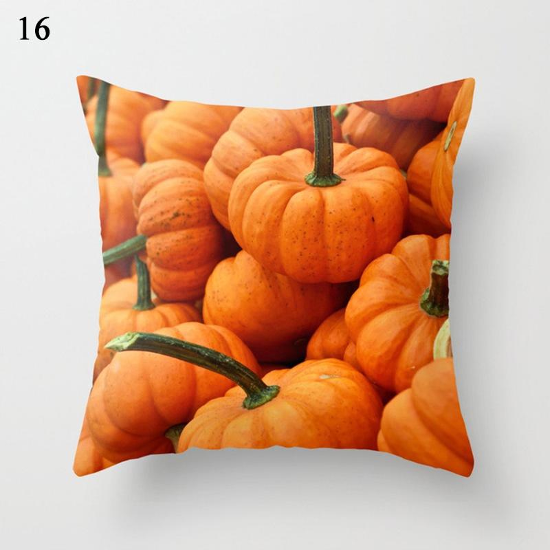 Halloween Pillow Case Linen Sofa Pumpkin Ghosts Cushion Cover Home Decoration Pillowcases Housse De Coussin Throw Pillow Cover