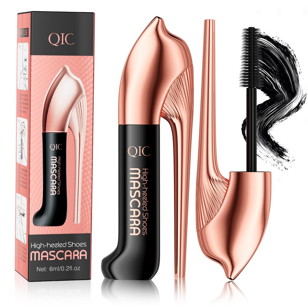 New Mascara Makeup High Heels Mascara Waterproof Non-Smudging 4D Plump Curl