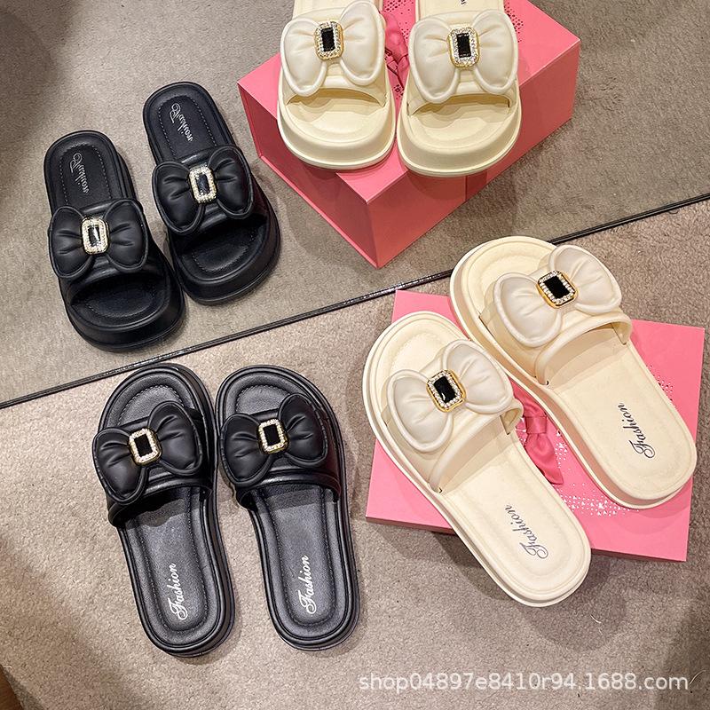 Tøfler dame sommerklær fevind tråkk drittfølelse hjemmereise mote allsidig strand kule tøfler kvinne