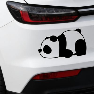 2pcs Cute Panda Vinyl Car Stickers Waterproof Decals for SUV RV Truck Travel Camping Creative Auto Decor Accessories
