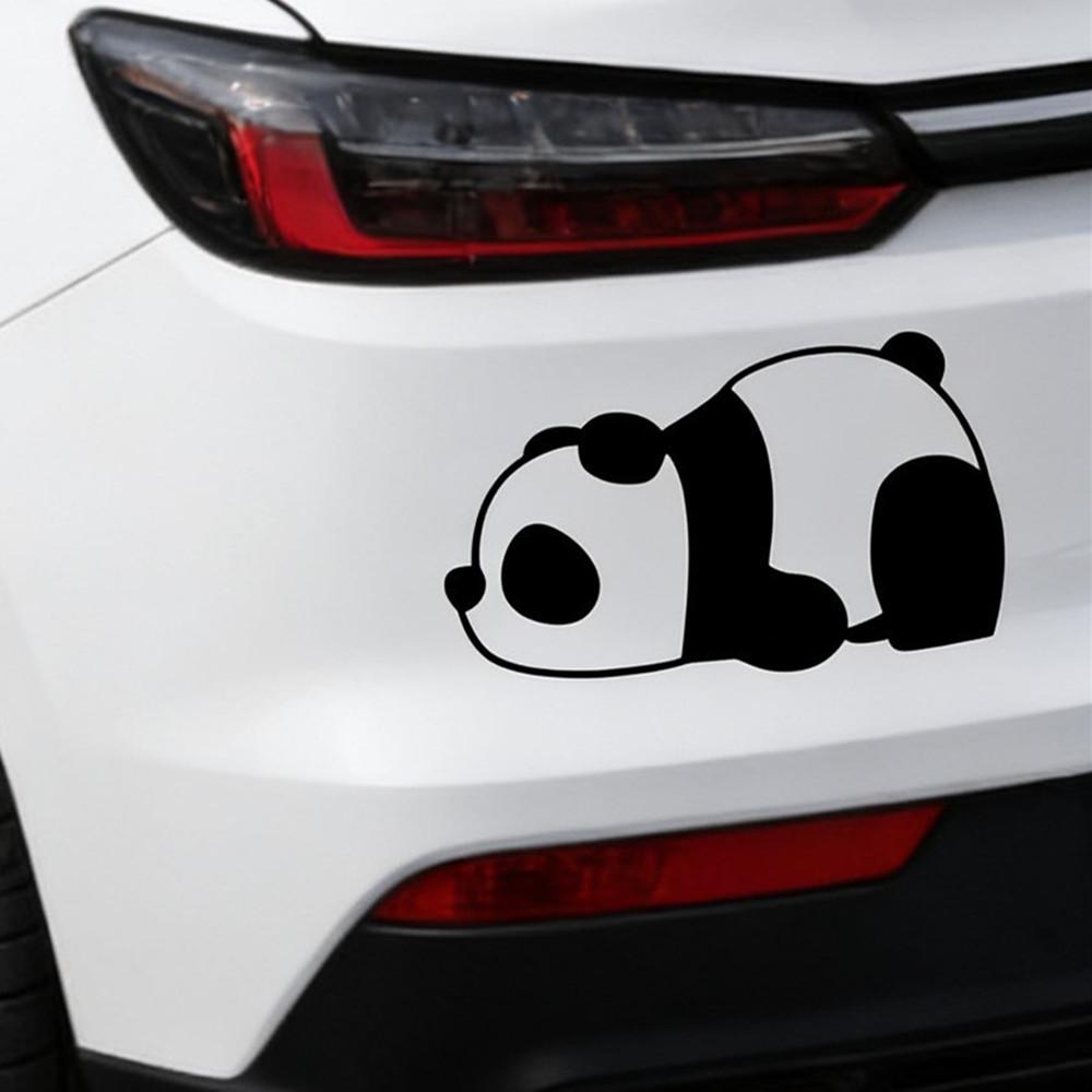 2pcs Cute Panda Vinyl Car Stickers Waterproof Decals for SUV RV Truck Travel Camping Creative Auto Decor Accessories