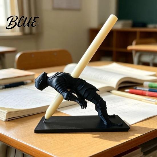 Desk Pen Organizer Figure Office Knight Medieval Holder 3D Printed Organizer Action Accessory Pencil Stand for Office Decorative Stationery