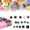 280Pcs Bear Toy Eyes Non Toxic Children DIY Hand Made Accessories with Storage Box(1 Box(including