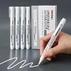 1Piece White Marker Pens Waterproof Ink For Tires Fabric Wood Leather Long-Lasting Graffiti Painting & Art Pens Erasable Gel Pens