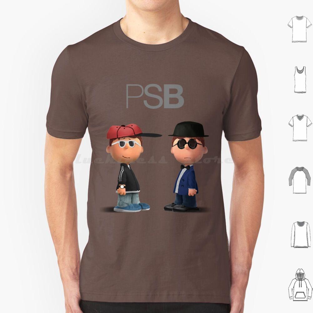 Cartoon Psb T Shirt Cotton Men Women DIY Print 80s Psb Eighties Pet Synthpop Shop Retro 1980s Boys S