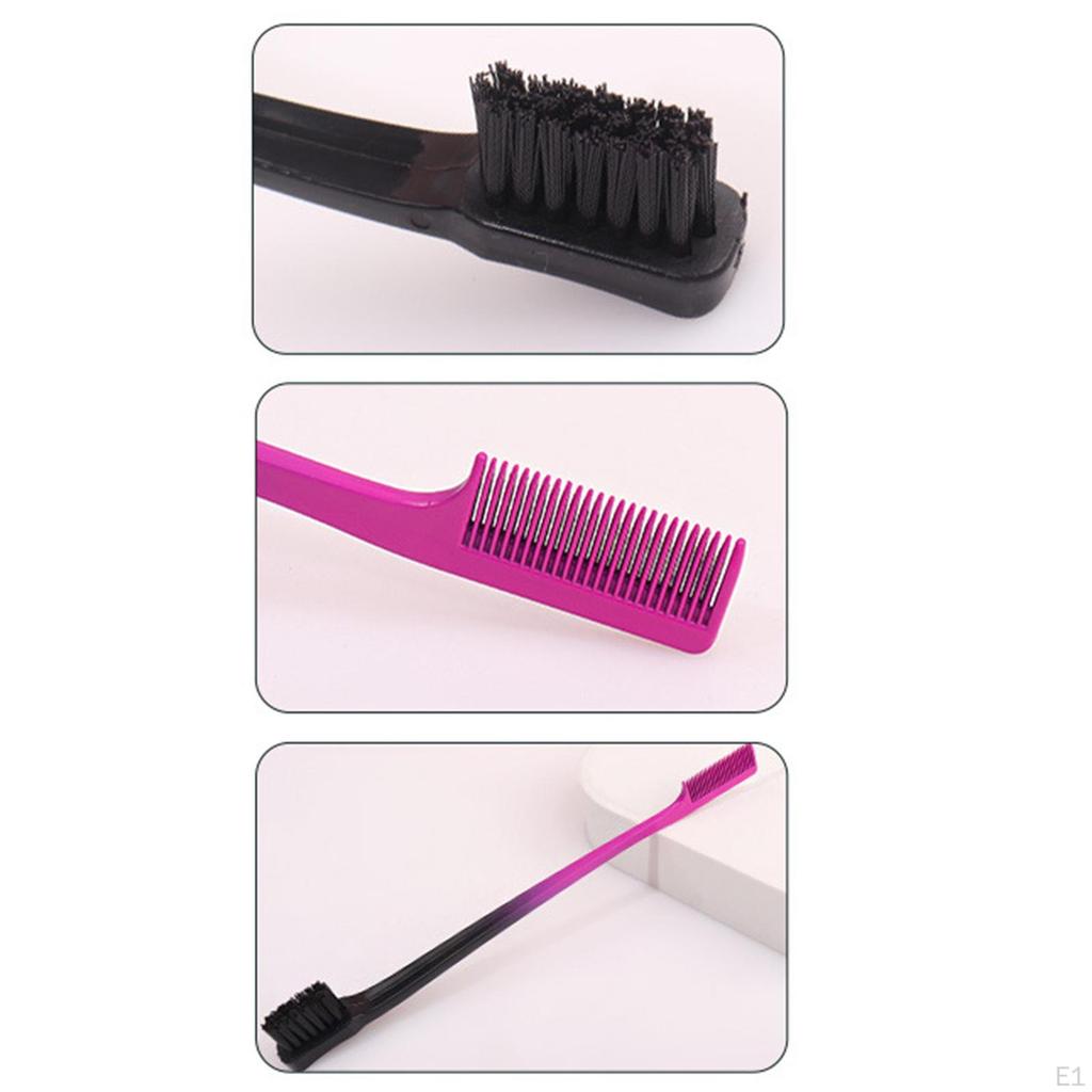 Double Headed Eyebrow Brush Comb, Styling Edge Control Resuable Professional Portable