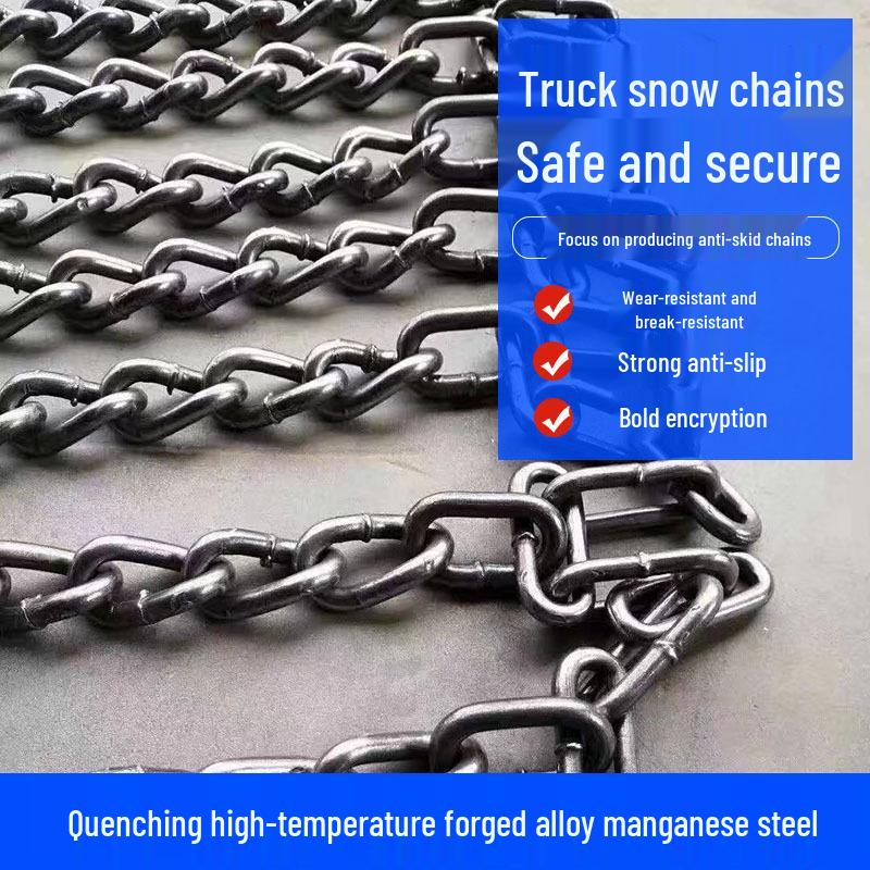 Universal Extra Thick Anti-Skid Snow Tire Chains - Wear-Resistant, Anti-Breakage, Full Wrap Design