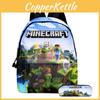 Sac à dos imprimé sur le thème de Minecraft avec trousse à crayons pour le voyage des garçons