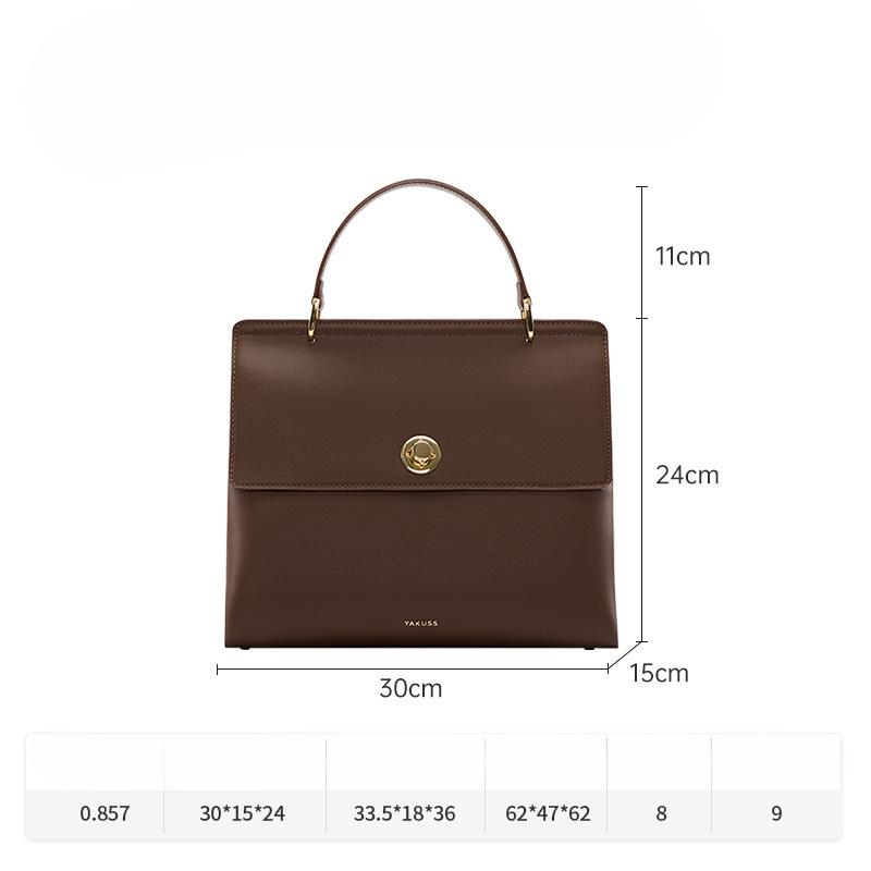 Handbag Women's Single Shoulder Commuter Bag Niche Design Spring Leather Women's Bag