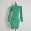 Spring & Fall New Arrival More Than Retro Debutante Style Styles Long Sleeves Knitting Dress Women's Clothing Silm Slim Looking Bottoming Hip Skirt