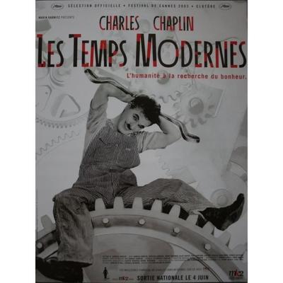 MODERN TIMES Original Cinema Poster Rolled Small Format 53x40cm Movie Poster Re-release 1990