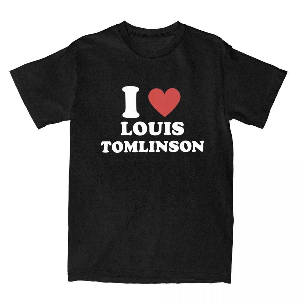 Men T-Shirt I Love Louis Tomlinsons Amazing 100% Cotton Tees Short Sleeve T Shirt Round Collar Clothes Party