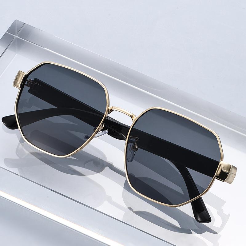 Xiaomi 2025 New Fashionable Edge Cutting Sunglasses For Women Outdoor Sunglasses Polygonal Metal Sunglasses 2543