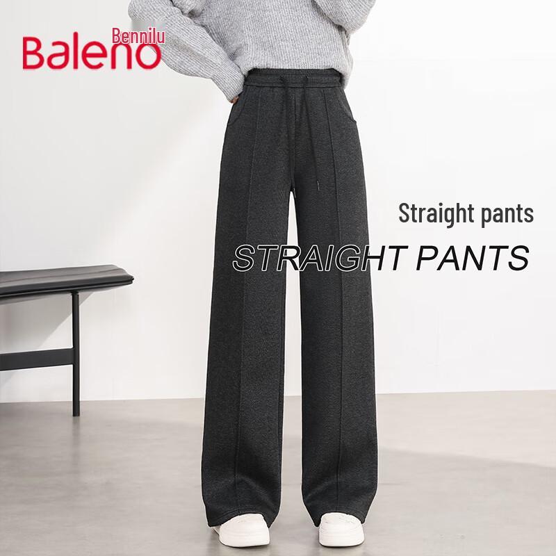 Baleno Women's High-Waist Straight-Leg Casual Pants