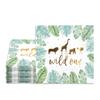 Wild One Palm Leaves Animal Napkins Kid Jungle Safari  theme1st Birthday Party Decoration Baby Shower Disposable Tissue Supplies
