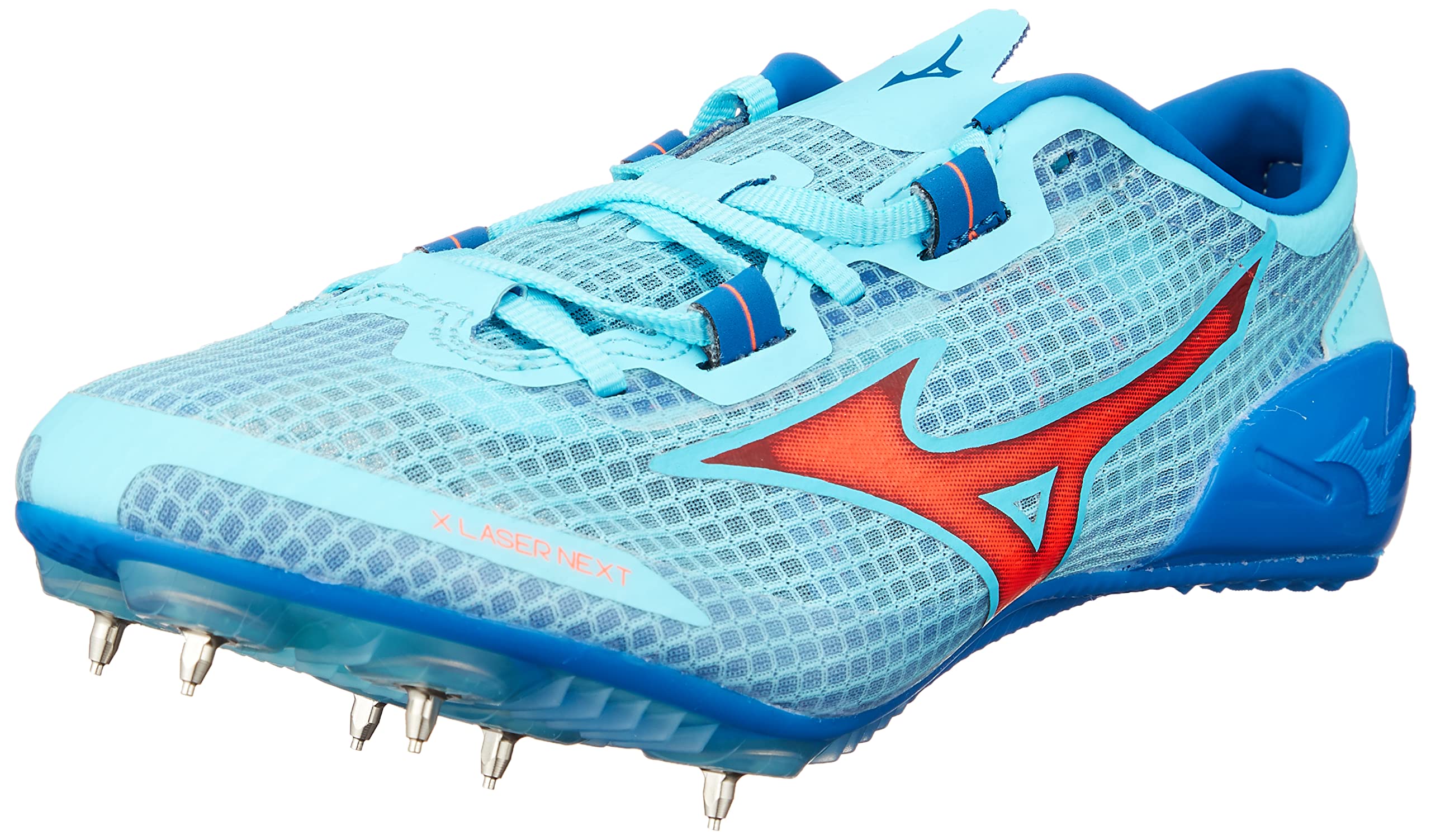 Mizuno Следующие 3 Легкая атлетика Короткая легкая атлетика Для треков Менее 2E Обувь X-Laser, Клубная, Легкая, Дистанция, Шиповки, 800м,