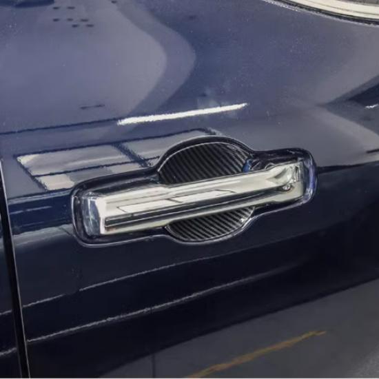 For Toyota Tacoma 2024 2025 Carbon Fiber Car Door Handle Bowl Cover Trim