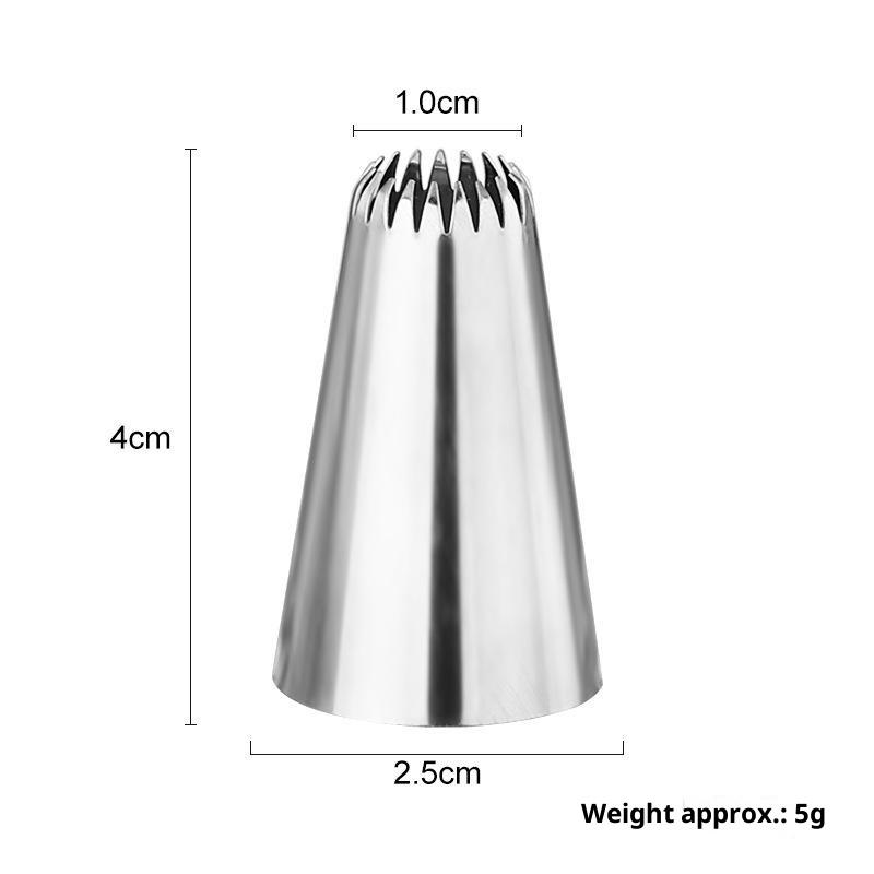 2D Icing Piping Tips Stainless Steel Pastry Nozzle Set for Cupcake Cake Decorating Home Baking Bakery Professional Use