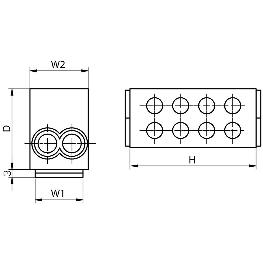 Five-way Quick Connector, Opening 0.5-4mm2 Ovo2.5-5