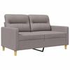 2 Seater Sofa Taupe 120 Cm Fabric