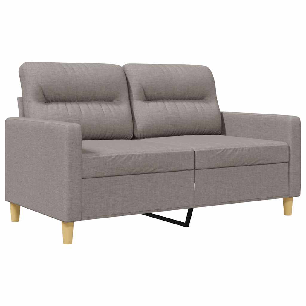2 Seater Sofa Taupe 120 Cm Fabric