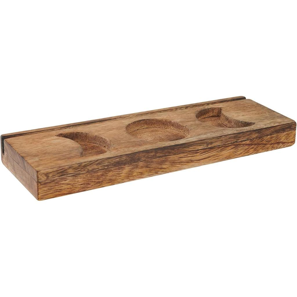 Eximious India Handmade Wooden Tarot Card Holder Stand Set of 2– Crystal Altar Display for Daily Tarot Reading, Witchy Décor, Spiritual Gift, Fits