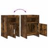 Nightstands Smoked Oak 40 x 36 x 60 cm Engineered Wood