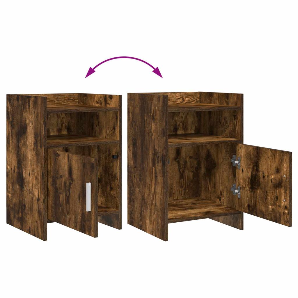 Nightstands Smoked Oak 40 x 36 x 60 cm Engineered Wood