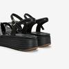 ESquire Women S SheepSkin Jewelry Padded SandalS Black