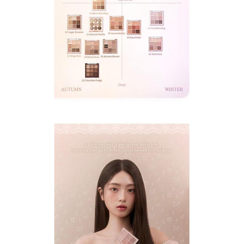 dasique - Shadow Palette Rose Milk Tea Collection