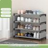 4 Layers Space Saving Shoe Rack Shoe Storage Organizer Shelf for Apartment Entryway, 54 X 26 X 55cm