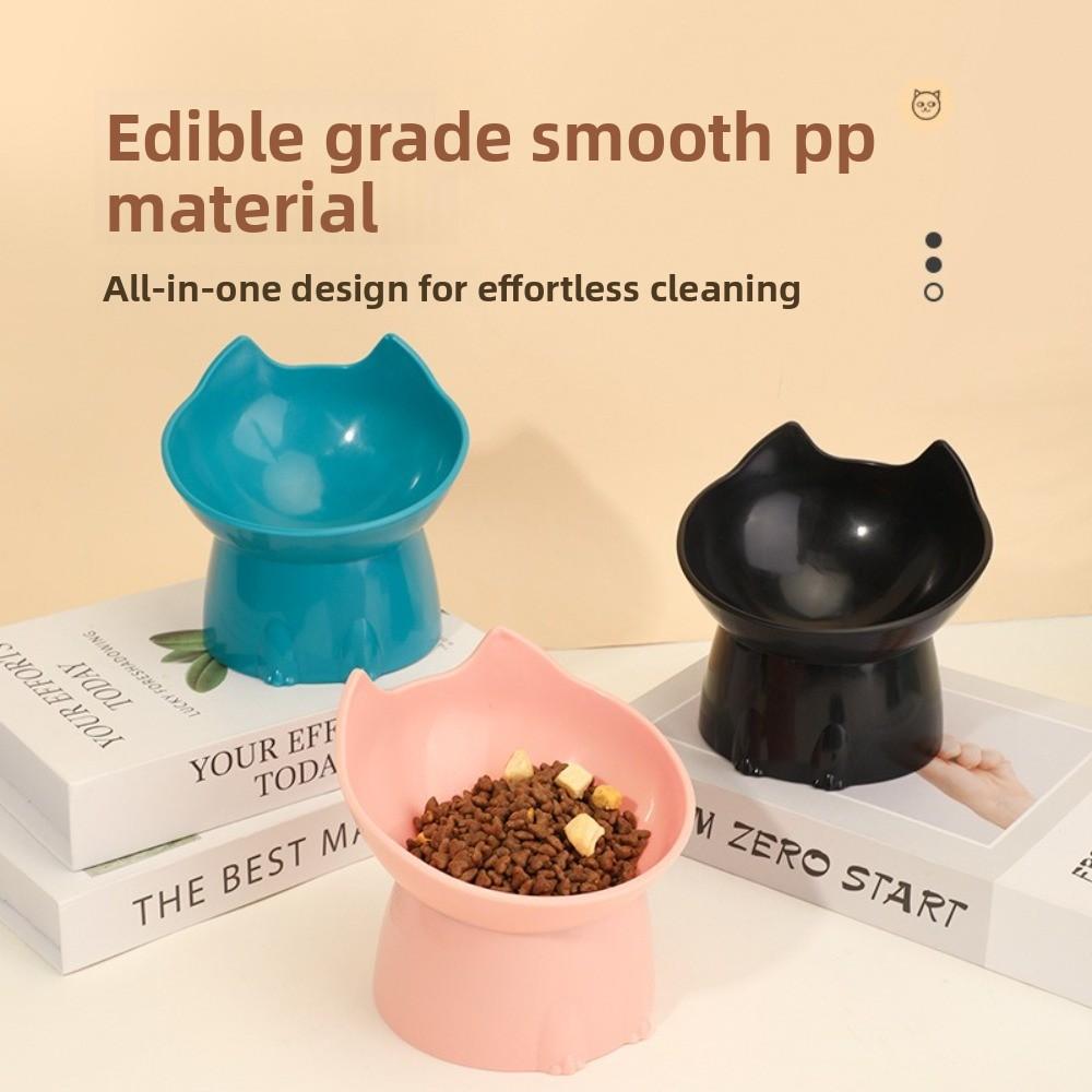 with Long Ears Cat Bowl Neck Protection Pet Food Bowl New Pet Bowl Pet Supplies