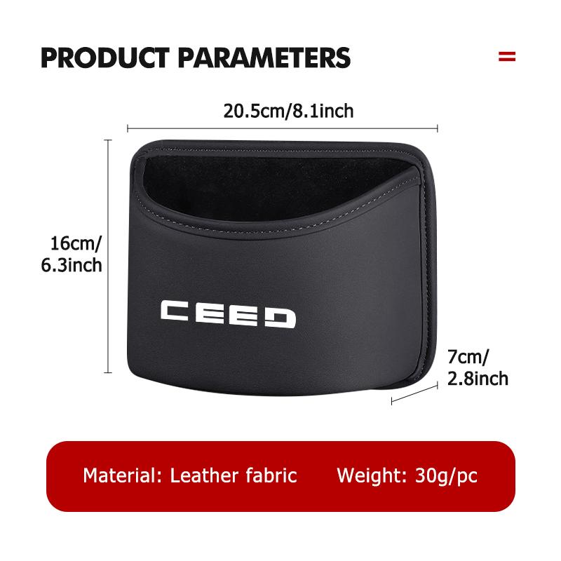 Car Door Hanging Garbage Bin Trash Can Storage Bag For KIA Ceed 2021 2020 2019 2018 2017 2016 2015
