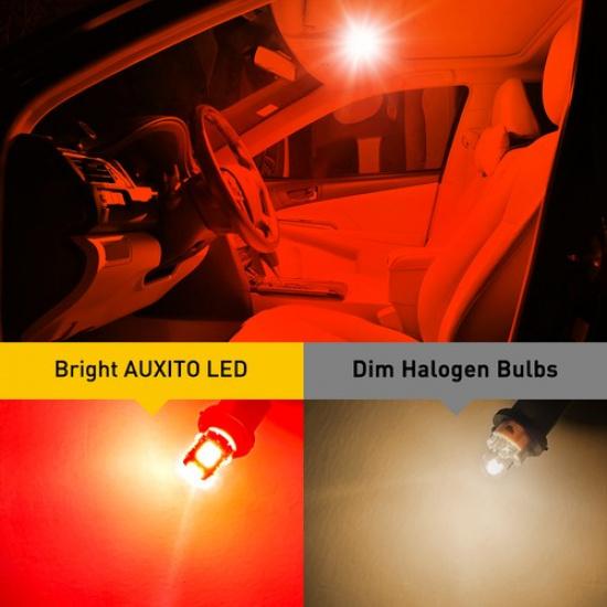 Pure Red Inner LED Bulbs Tail Light Super 2825 Bright 194 168 175 2821 T10
