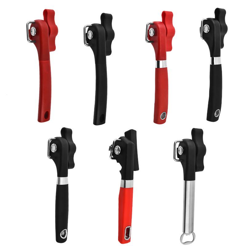 Stainless Steel Single Handle Side Cut Safety Can Opener