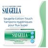 Tampons hygiéniques - SAUGELLA - Cotton Touch Super - Hypoallergénique - 16 unités - Sans applicateur