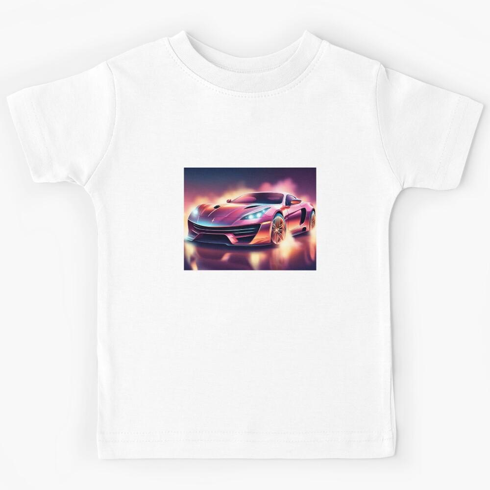 Epic Sports Car Design Kids T-Shirt 130