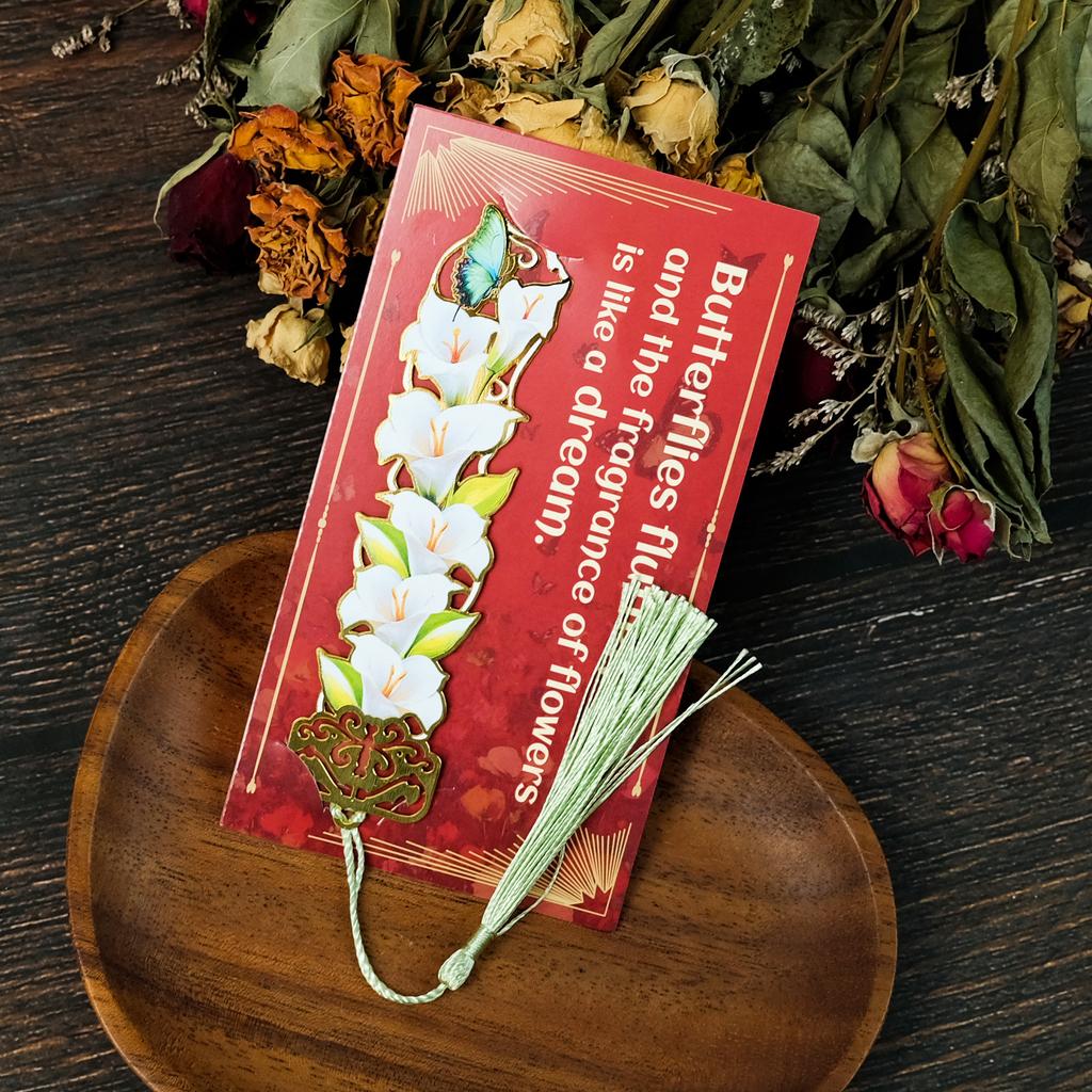Bouquet Metal Bookmark Boutique Hollow Metal Bookmark Is A Must For Students To Read And Learn