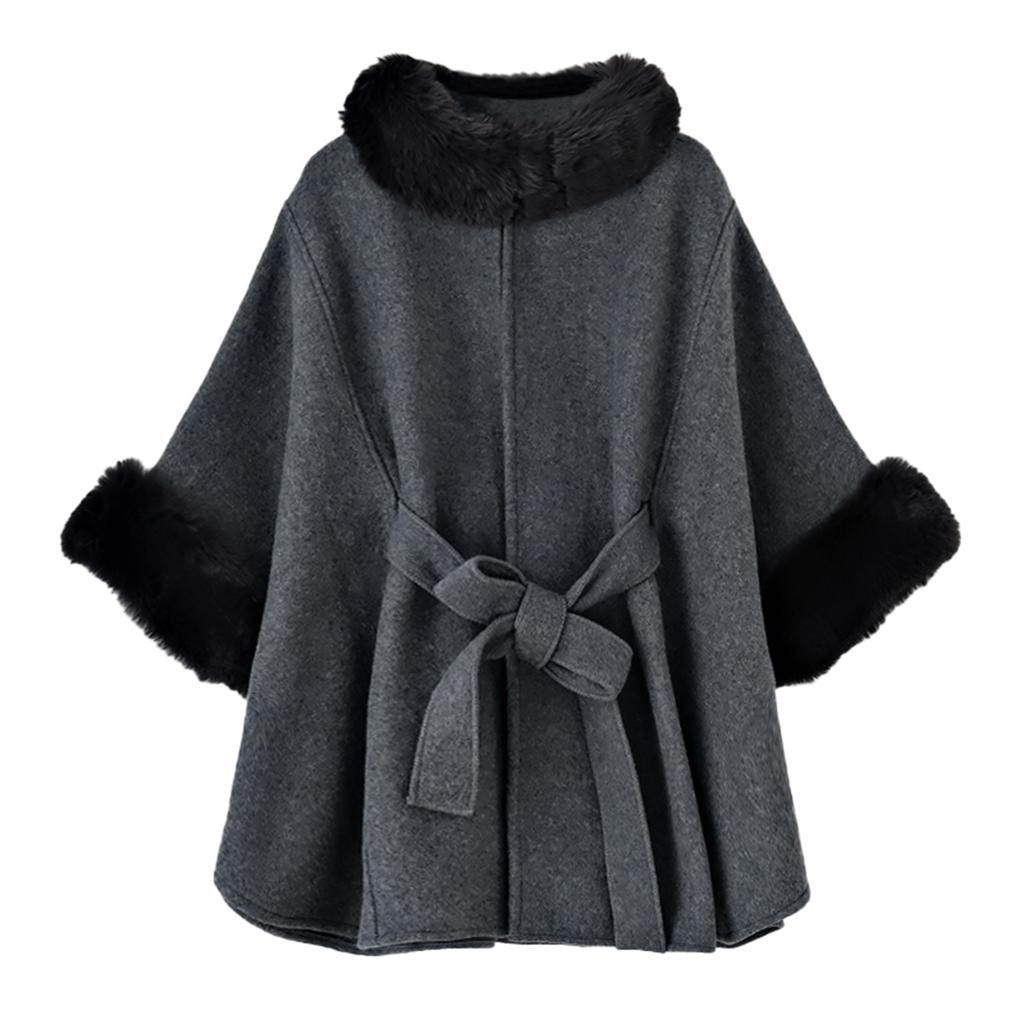 Women's Fashionable Cape Shawl Temperament Loose Plus Size Jacket