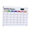 Dry Erase Calendar Transparent Acrylic Magnetic Monthly Planning Board for Fridge Kitchen