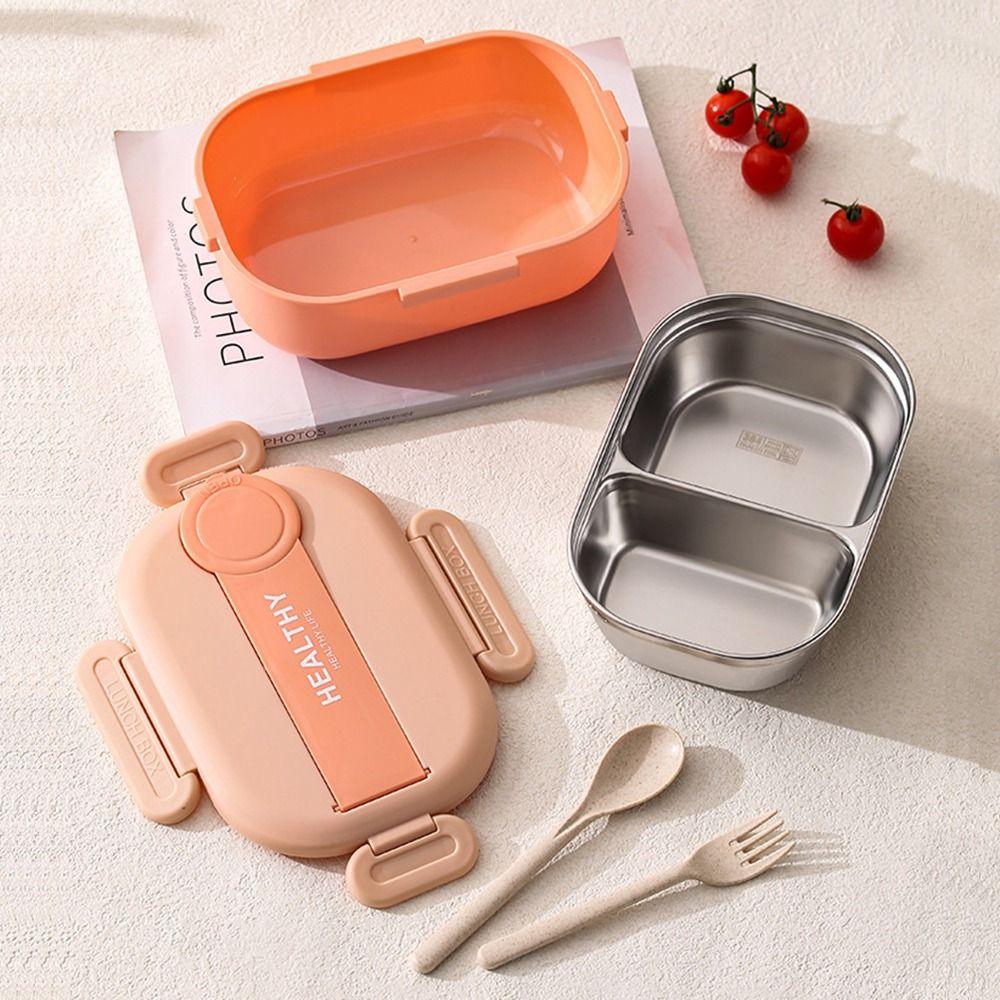 Stainless Steel Insulation Lunch Box Sealed Lunch Container BPA-Free Snack Food Box  Outdoor