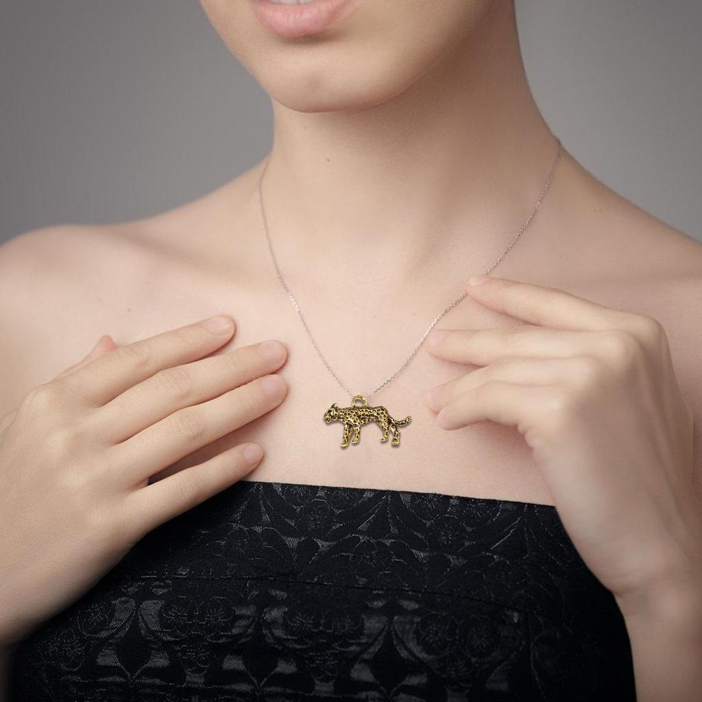 20 Pieces Animal Charm for Bracelets and Keychains Leopard Pendants Accessories Tarnish Resistant Necklace Pendant