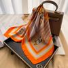 Luxury Horse Pattern Silk Square Scarf Women Soft Satin Hairband Neckerchief Office Hijab Headband Foulard Bag Ribbons Gift