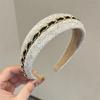 Wide-Brimmed Headbands for Women Non Slip Hair Band Cute Chain Hairbands  for Skin Treatment