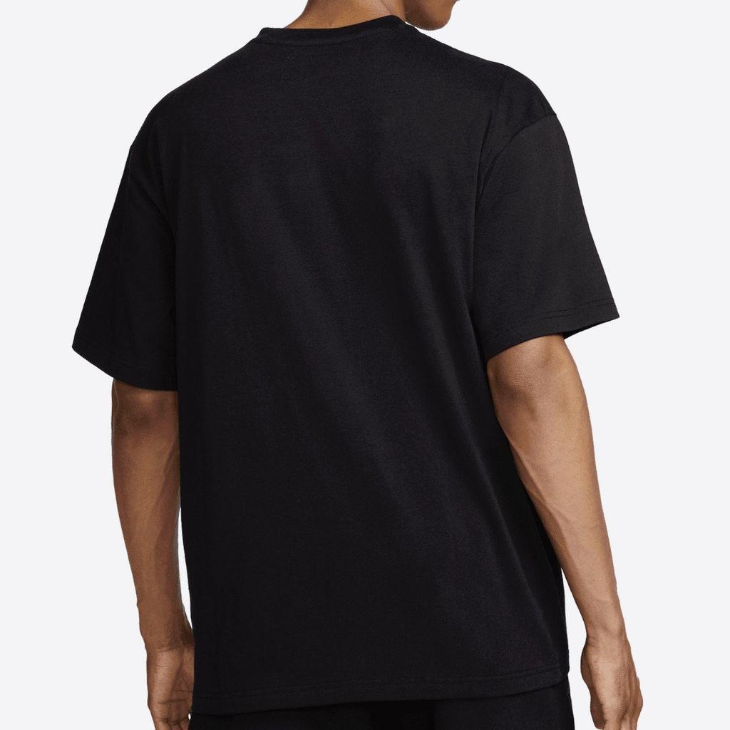 Nike T Shirts Men's Black Crew Neck Moderate Straight Fit DX5831-010