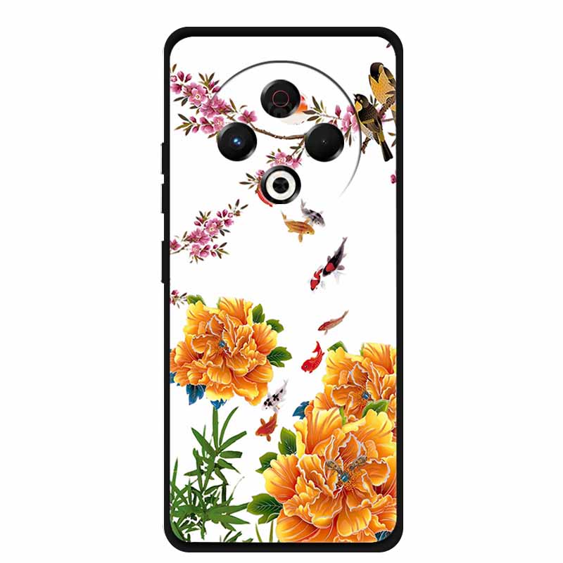 3D Phone Cover For Tecno Pova 6 Neo Pova6Neo Cases Soft TPU Silicone Case Tecno Pova 6 Pro Pova6 Embossed Flowers Blossoms Funda